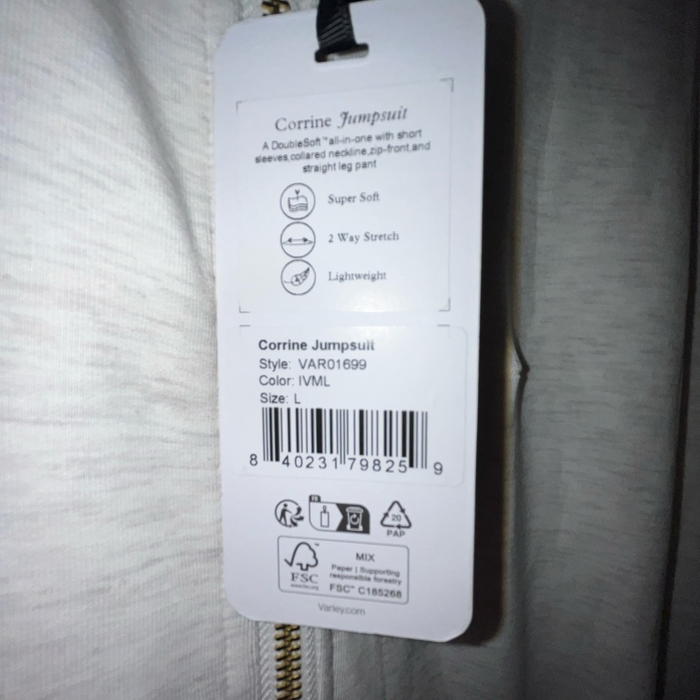 NWT Varley Double Soft Corinne Jumpsuit - Picture 5 of 7